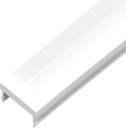 Brumberg KU-Abdeckung aus Kunststoff in Weiß, B: 2000 mm, H: 13 mm, T: 4 mm - Bild 1