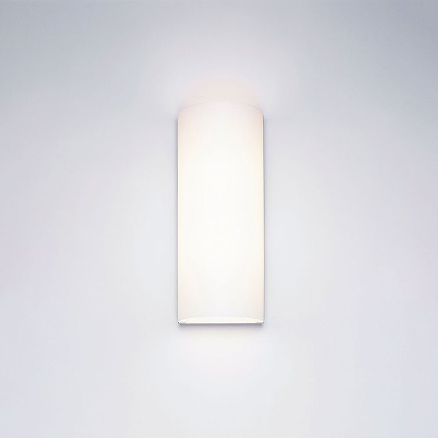 Serien Lighting Club LED-Wandleuchte aus Aluminium in gebürstetem Alu und Weiß mit Stoffschirm - Bild 1