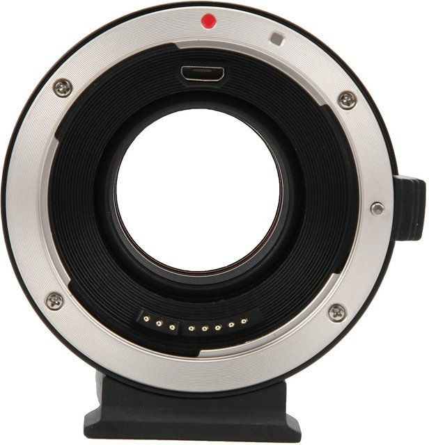 YKEASU EF-FX Booster 0,71x Reduzier-Fokus-Adapterring für Canon EF und EF-S Objektive auf Fuji FX in Grau - Bild 1