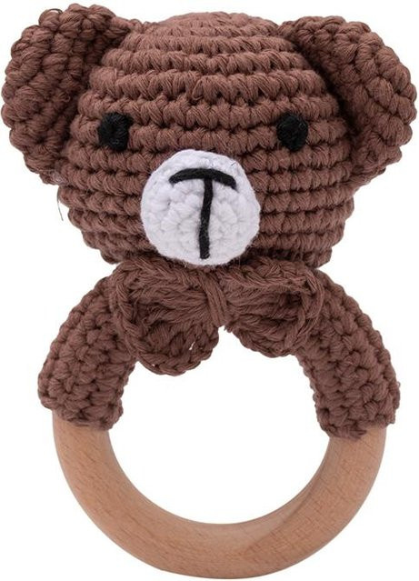 Binchi Outdoor Product Häkeltier Rasselset, mit Buchenholzring, ab 0 Jahre - Bild 1