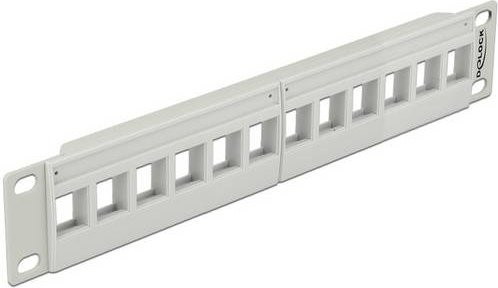 Delock 43309 Patch-Panel 1 HE in Grau - Bild 1