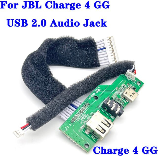 JBL Charge 4 Ersatzteil Set mit Micro-USB Ladeport und 3,5 mm Audio Jack Connector in Grün - Bild 1