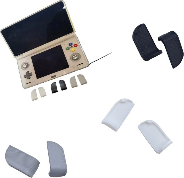 Rutschfeste Silikon-Tastenabdeckungen in Grau für die Handheld-Spielekonsole Ayn Thor - Bild 1