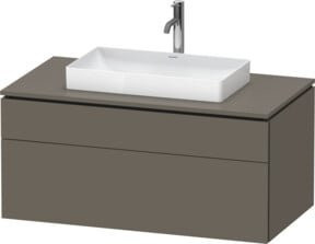 Duravit Waschtischunterschrank L-Cube in Grau Matt, wandhängend, B: 102 cm, T: 55 cm - Bild 1