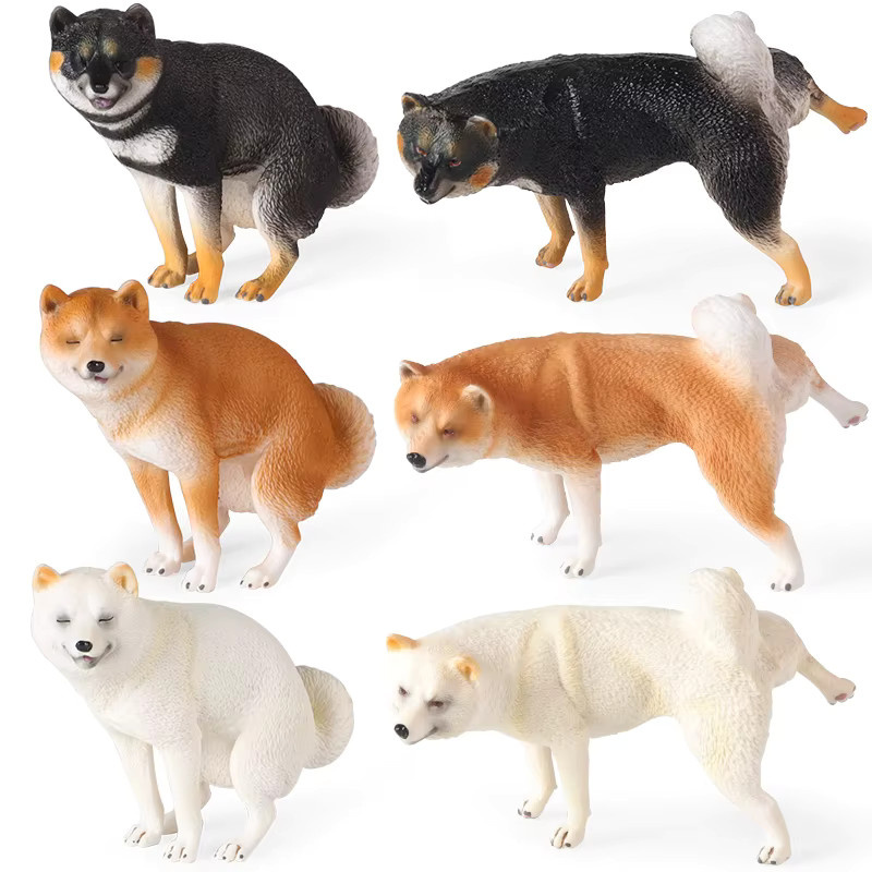 Oenux Japan Shiba Inu Haustier Tier Modell, Actionfiguren, Kunststoff - Bild 2