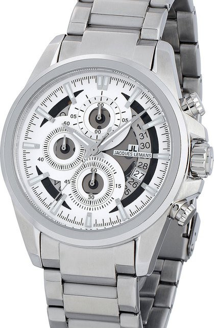Jacques Lemans Chronograph, Quarz, Edelstahl, 44 mm, Herren - Bild 1