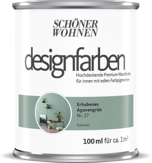 Schöner Wohnen Designfarbe Erhabenes Agavengrün, 100 ml, Grün - Bild 1