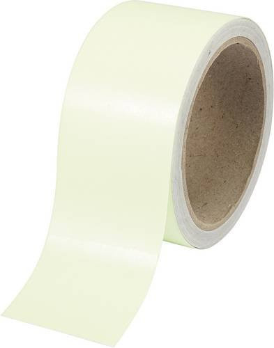 TOOLCRAFT Warnklebeband LT50 Grün Weiß, Breite: 50 mm, Länge: 5 m - Bild 1