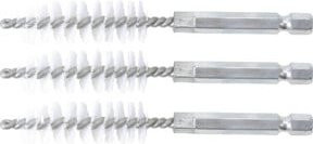 BGS Nylonbürsten-Set 3-teilig mit 14 mm Durchmesser und 6,3 mm Außensechskant Antrieb - Bild 1