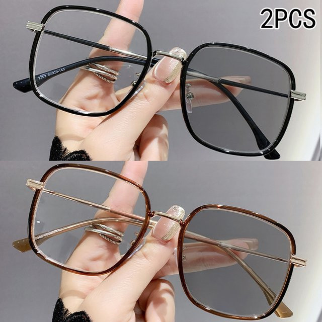 VABBON 2302 Korrektionsbrille, Vollrand, Square, Black, Unisex, Blaulichtfilter - Bild 1