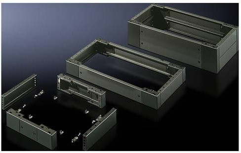 Rittal Sockelelement PS 2807.200 aus Stahlblech in Umbra-Grau RAL 7022, B: 450 mm, T: 100 mm - Bild 1