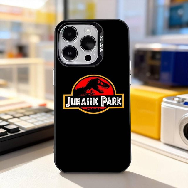 Handyhülle Jurassic Park W-World für iPhone 11 bis iPhone 17 Pro Max Plus Air Mini in Mattschwarz - Bild 1