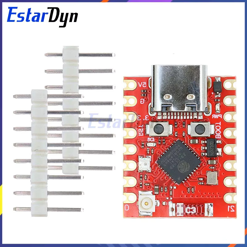 Estardyn ESP32-C3 SuperMini Plus Entwicklungsboard V2.0 mit WiFi und Bluetooth in Rot - Bild 2