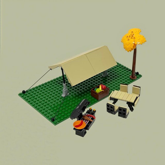 Linyi toy Camping Picknick Bausteine Spielset ab 3 Jahren - Bild 1
