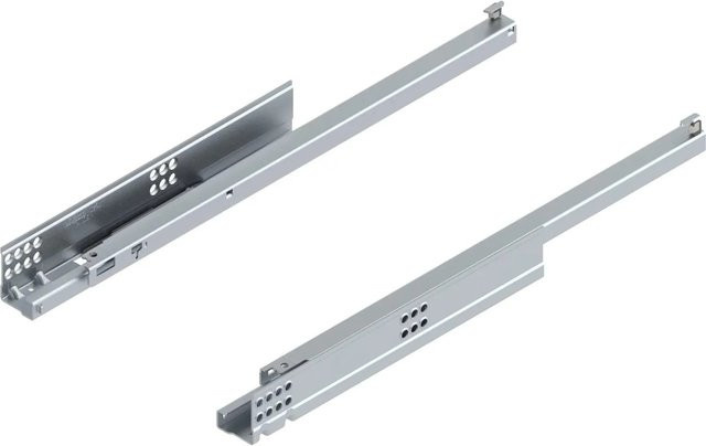 Blum Unterbodenführung Tandem Blumotion 550H Soft-Close aus verzinktem Stahl in Silber, Länge: 450 mm - Bild 1