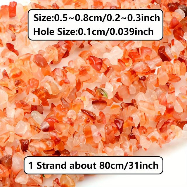 NASSBORO Perlen, Orange Rot, Unisex - Bild 1
