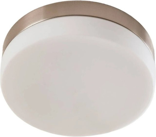 Lindby Deckenlampe Amilia Badezimmerleuchte aus Metall und Glas in Weiß und satiniertem Nickel, 2-flammig, E27, IP44 spritzwassergeschützt