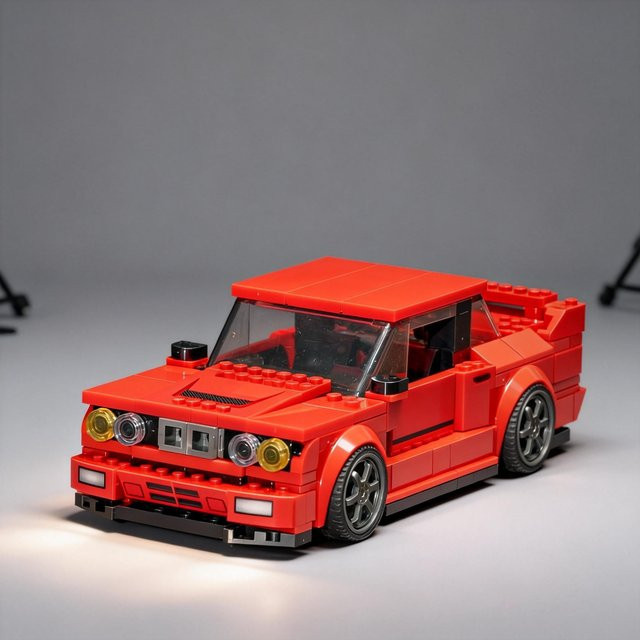 MOC Klassisches Rennauto, Bausteine Modell, ab 3 Jahren - Bild 1