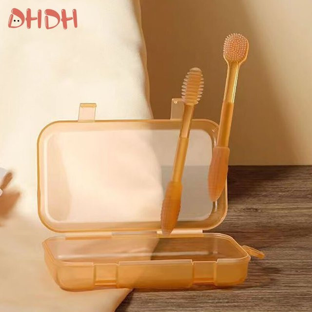 DHDH Silikon Baby Zahnbürste, 2 Stück, BPA-frei - Bild 1