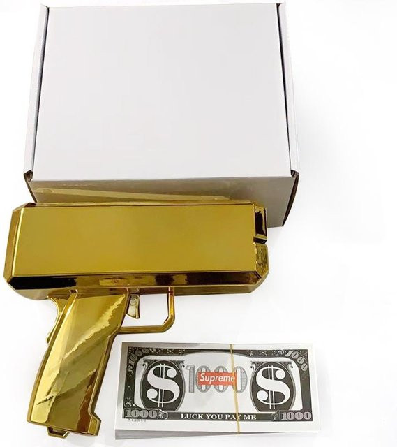 Geld-Sprühpistolen-Spielzeug, US-Dollar-Geld-Sprühgerät, Glänzend - Bild 1
