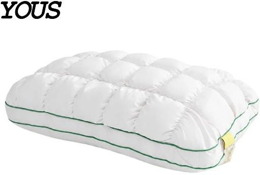Wolkenweiches Puffs-Schlafkissen aus Mikrofaser in Weiß, kühlendes und atmungsaktives gestepptes Kissen mit Daunenalternative - Bild 1