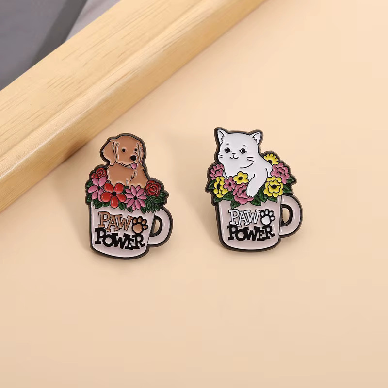 Paw Power Broschen, Emaille, Bunt, Unisex - Bild 2