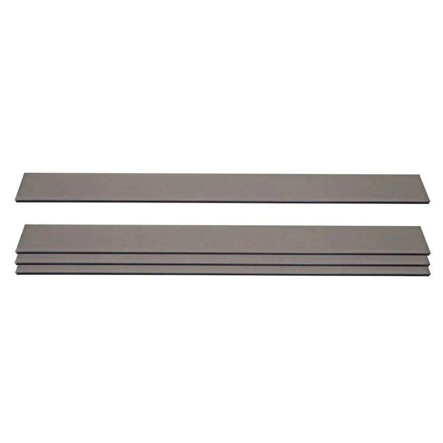 4er Set WPC-Sichtschutzlatten Savoie Windschutz Bretter Grau, Höhe: 180 cm - Bild 2