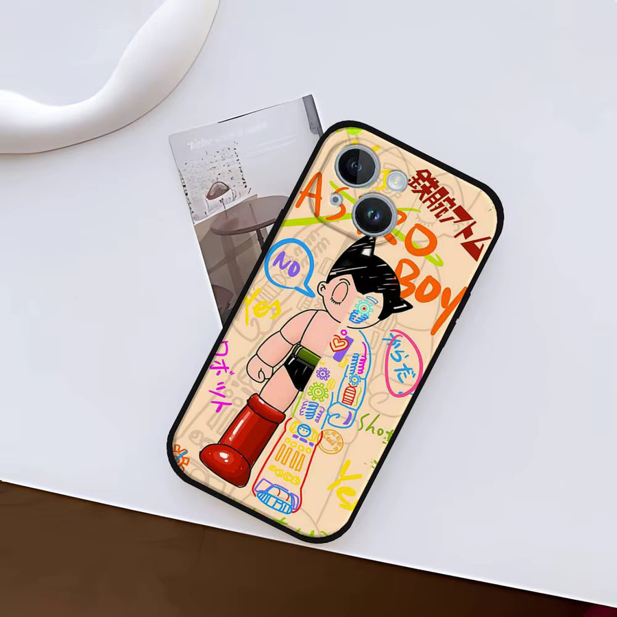 Mesuca A-ASTRO S-BOY Handyhülle für iPhone kompatibel mit iPhone 17 16 15 14 13 12 11 Pro Max Mini XS XR Schwarz - Bild 5