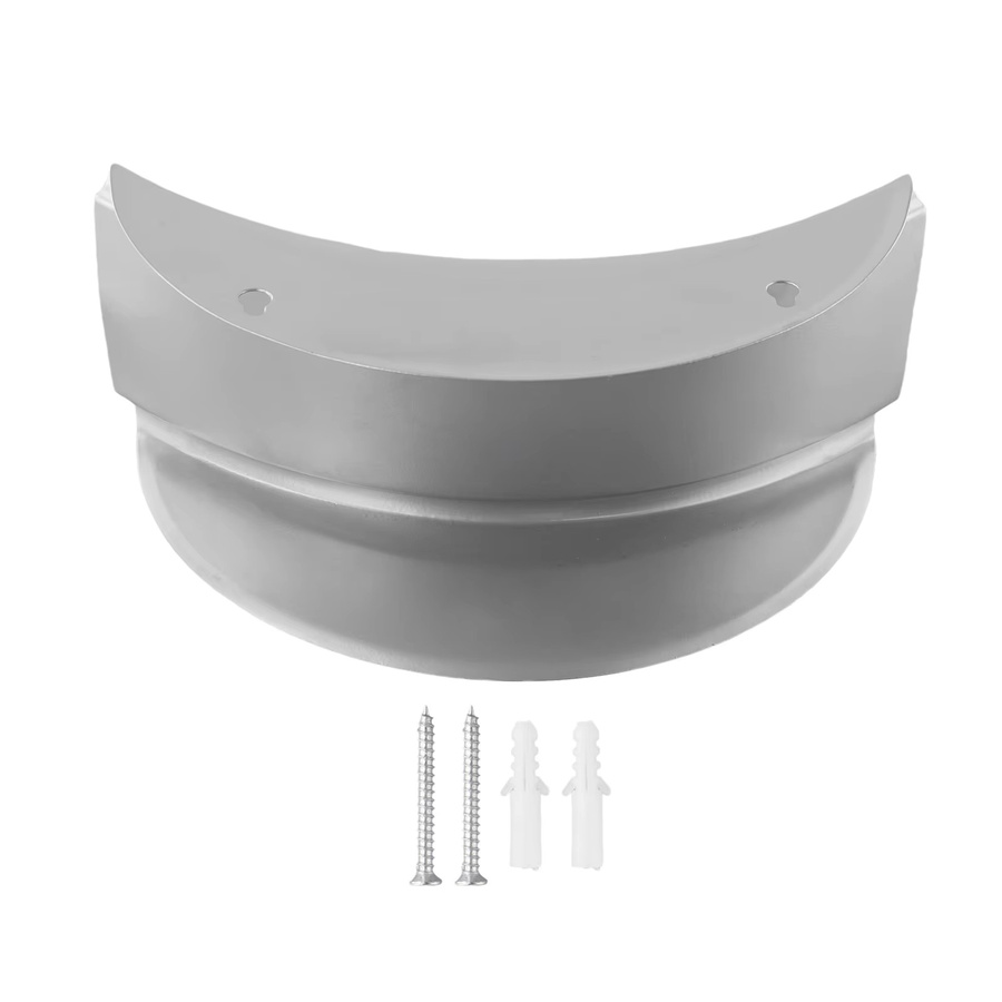 VIBRATITE Schlauchhalter für Gartenwandschläuche aus Metall in Silber, Wandhalterung für Schläuche bis 15,24 m Länge - Bild 1