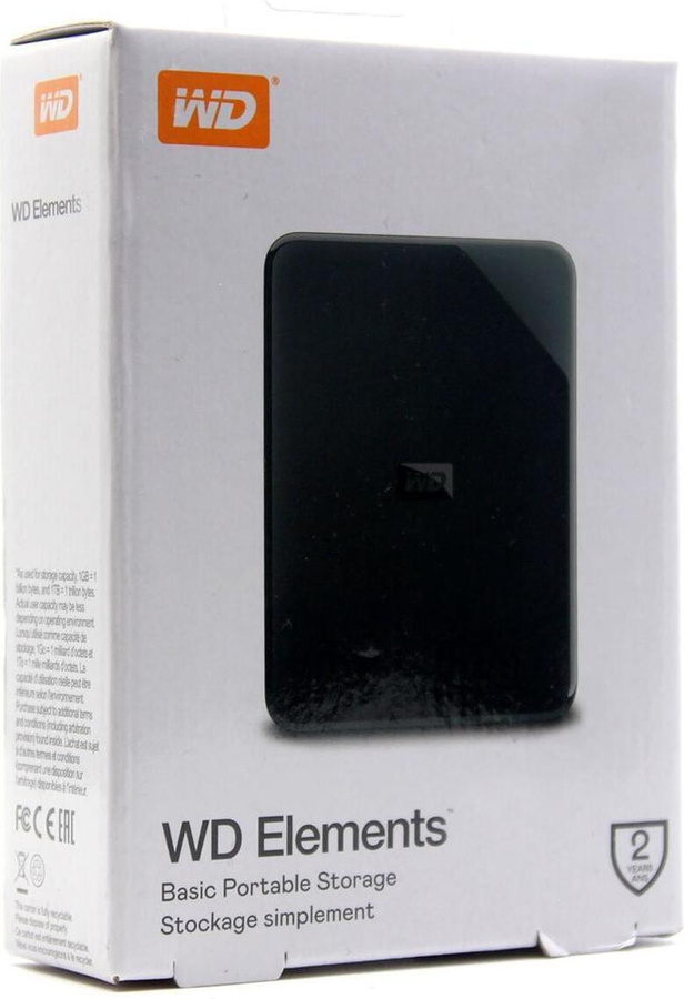 Western Digital Elements Externe Festplatte, 4 TB, Schwarz, USB 2.0/3.2 Gen 1 (3.1 Gen 1) - Bild 1
