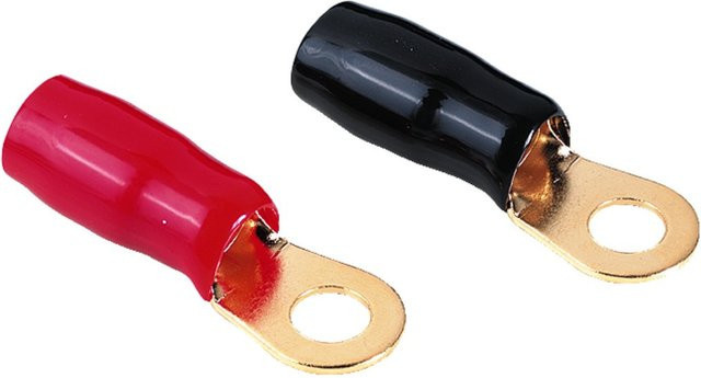 Hama Ringkabelschuh 25 mm² Set, 2 Stück, rot, schwarz, mehrfarbig - Bild 1
