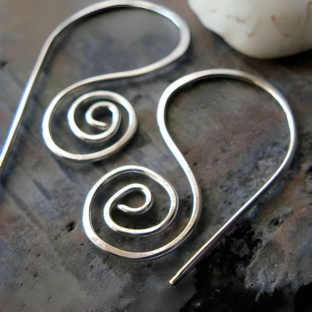 Ohrringe Spiralhaken, Silber, Damen - Bild 1