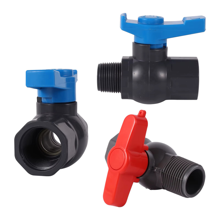 Adhere To Fly PVC Kugelhahn Adapter für Aquarium und Gartenbewässerung, 3/4 Zoll und 1 Zoll - Bild 2