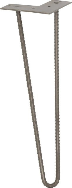 Wagner Möbelbein Hairpin Design aus Stahl in Schwarz oder Grau, Höhe: 40 cm - Bild 1