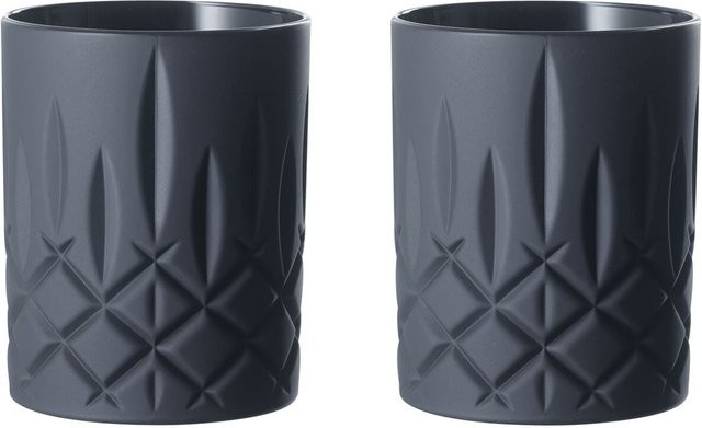 Nachtmann Whiskygläser Noblesse Black Edition Tumbler aus Kristallglas, 2er Set, 295 ml pro Glas - Bild 1