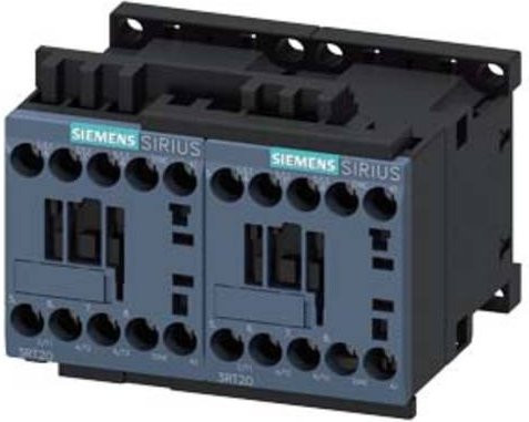 Siemens Wendeschützkombination 3RA2317-8XB30-1AP6, 3 Schließer, 690 V/AC, 11A, grau - Bild 1