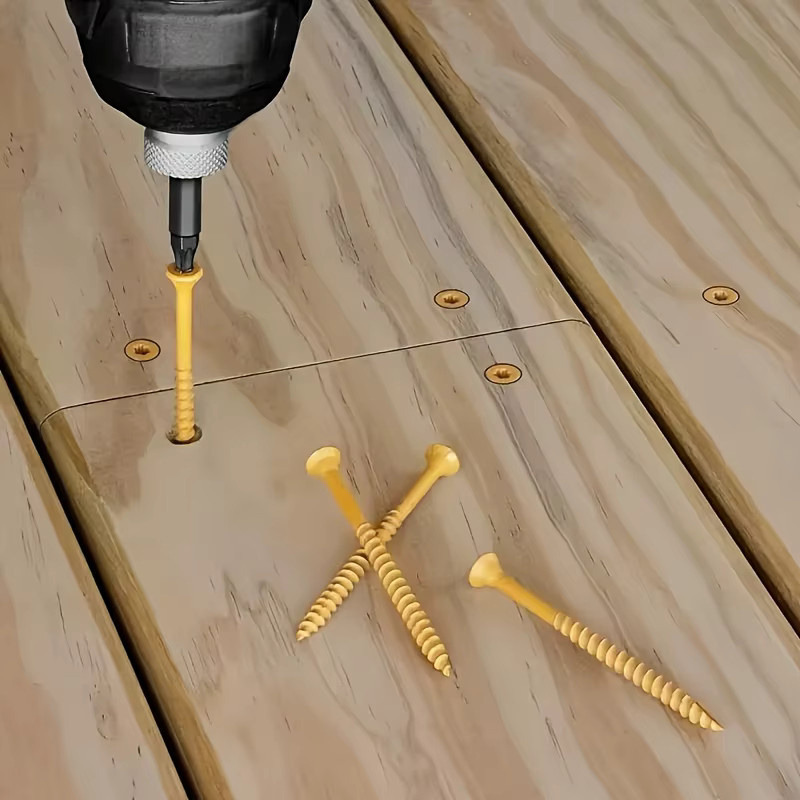 Zimir Phillips-Holzschraube Nr. 8 mit Schneidklingen und wärmebehandelter Oberfläche, Gold, 100 Stück - Bild 2