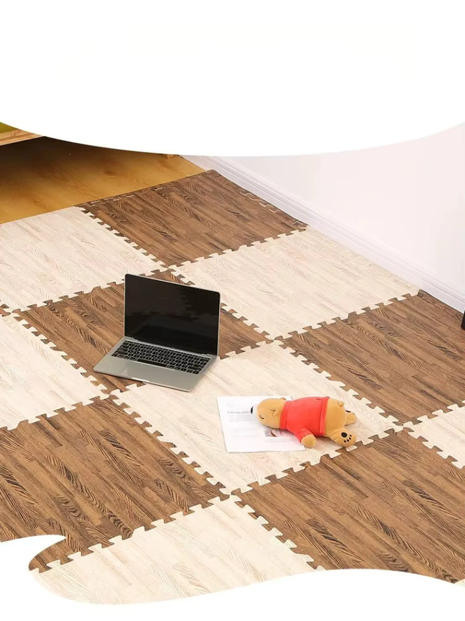 DHDH Puzzle Spielmatte für Kleinkinder aus Schaumstoff in Braun und Multicolour - Bild 4
