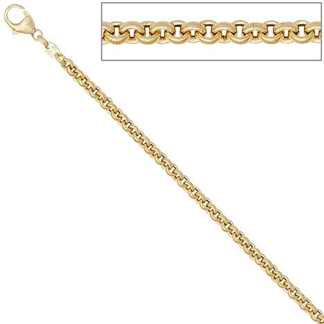 Colfem Erbskette 585 Gelbgold, 3,4 mm, 45 cm, Unisex - Bild 1