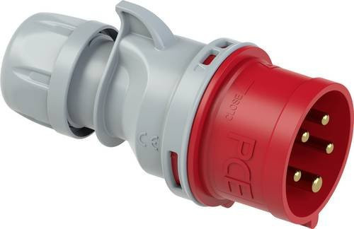 PCE CEE Stecker 32 A 5polig 400 V in Rot - Bild 1