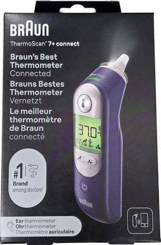Braun ThermoScan 7+ Connect Ohrthermometer IRT6575NWE in Grau - Bild 1