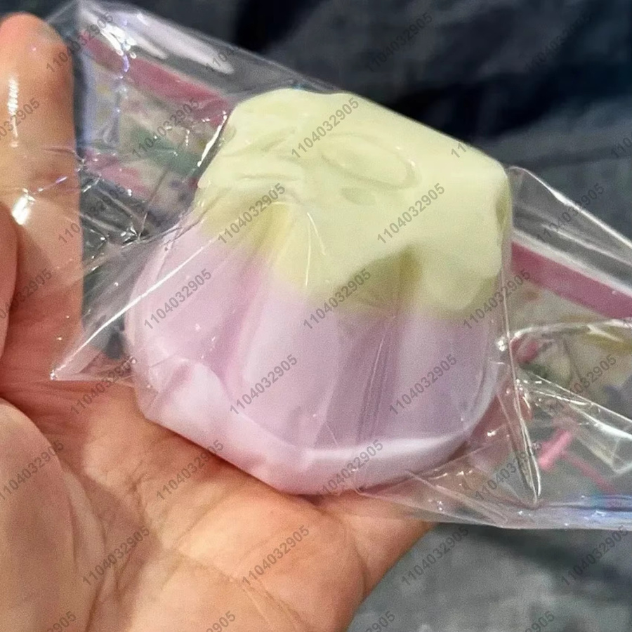 Taba Erdbeer-Karamell-Gelee Squishy aus Silikon, bunter weicher Pudding mit Slow Rising Effekt zur Entspannung und zum Stressabbau - Bild 1