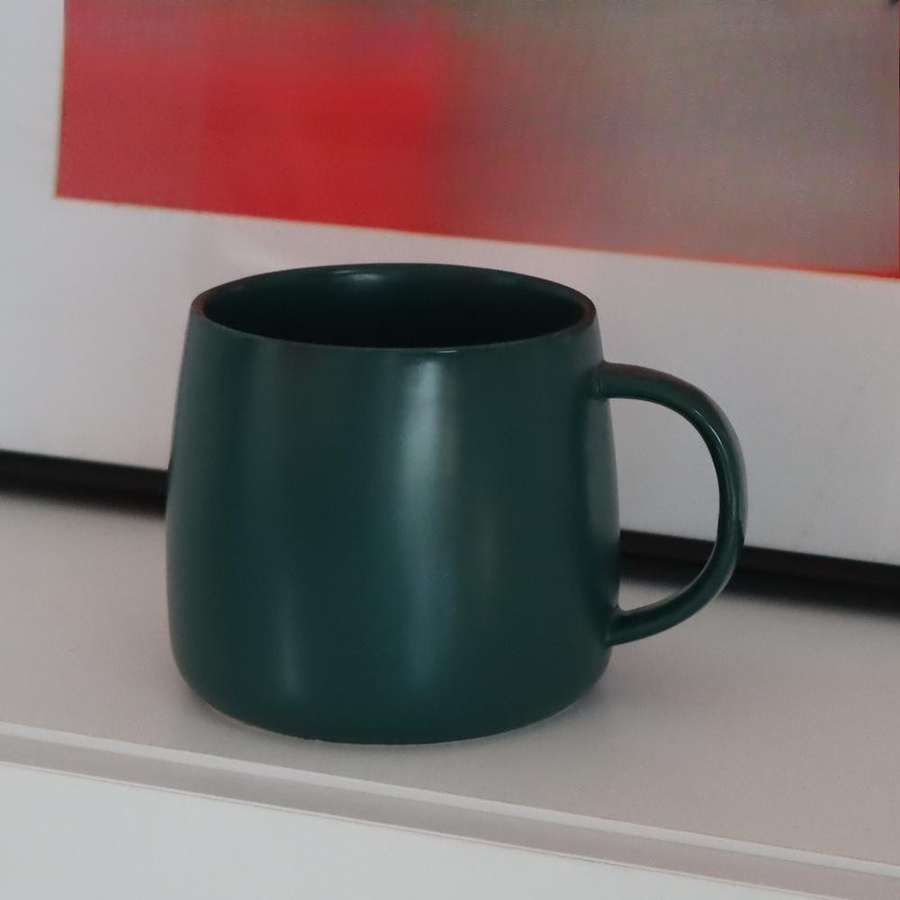 Kreative Keramiktasse mit mattem Finish und großer Kapazität von Yiran toy 1, ideal als Wasserbecher oder Geschenk, 301-400ml - Bild 4