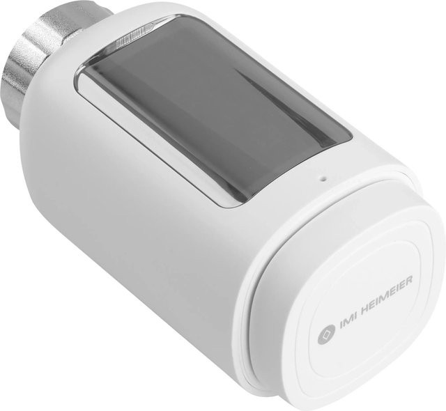 HeimSync Elektrisches Thermostatventil mit Bluetooth, App-Steuerung und Display in Weiß - Bild 1