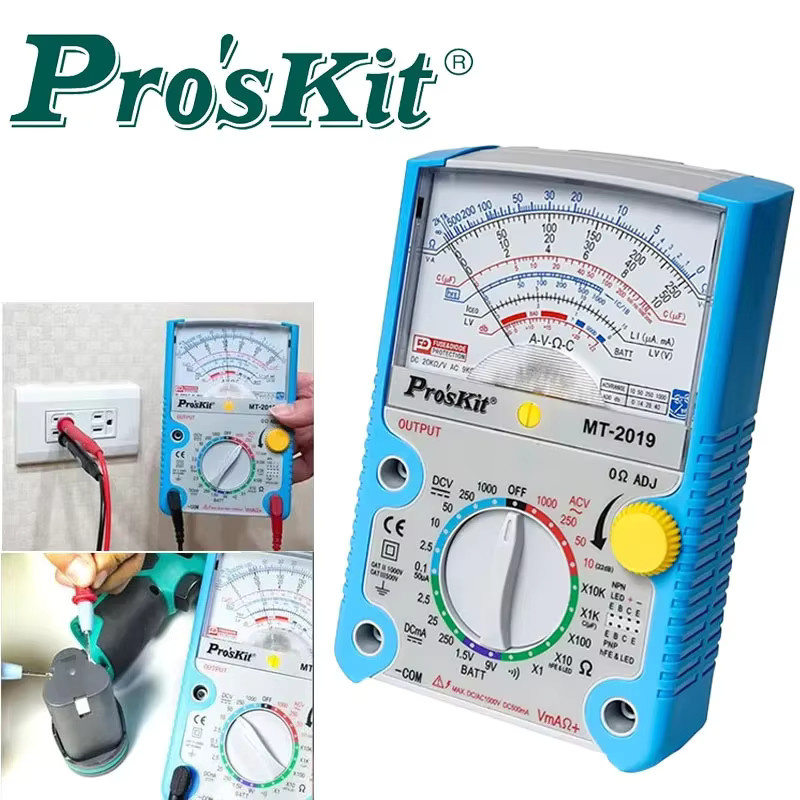 ProsKit Analoges Multimeter MT-2019/2017/2018 mit Sicherheitsstandard für professionelle Ohm-Messungen - Bild 2