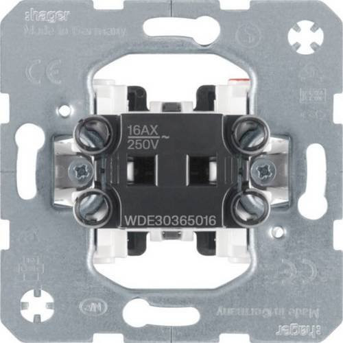 Hager Wechselschalter WDE30365016 Schwarz Unterputz Einbau - Bild 1