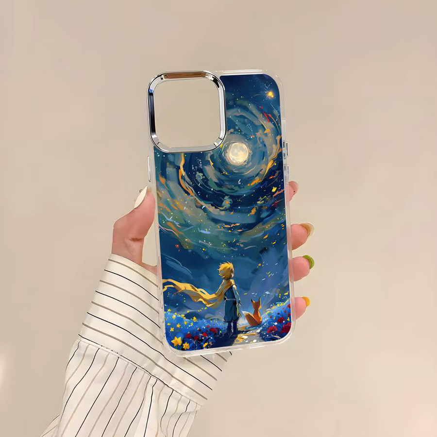 Rastar Handyhülle Cartoon Der Kleine P-Prinz für iPhone 17 16 15 14 13 12 11 Pro Pro Max Plus Transparent Weiche Schutzhülle - Bild 2