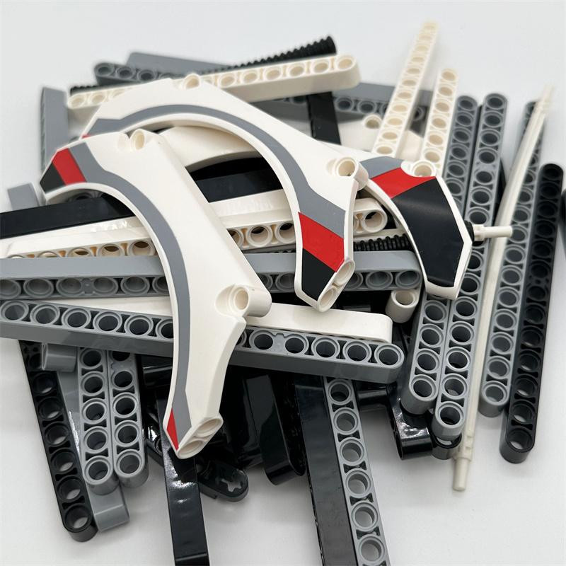 Yiran Toy MOC Technische Bauteile Steine Pin Hebearm Noppenloser Träger Achsverbinder Platte Auto Spielzeug - Bild 6