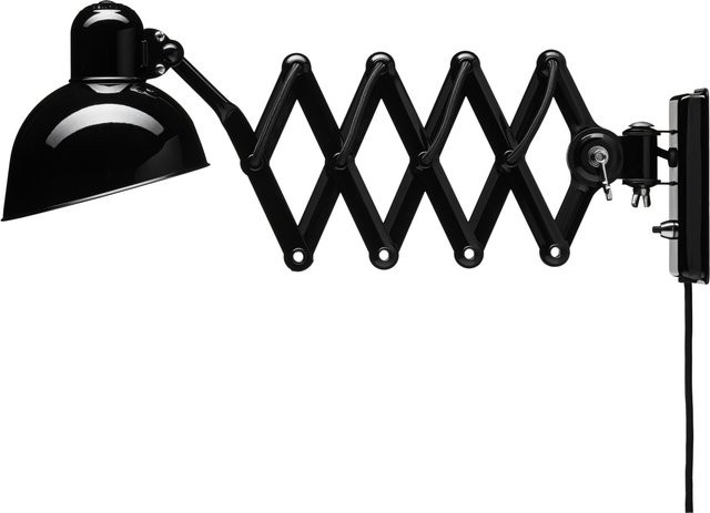 Fritz Hansen Kaiser Idell 6718 W Wandleuchte in Schwarz aus Metall mit verstellbarem Schirm - Bild 1