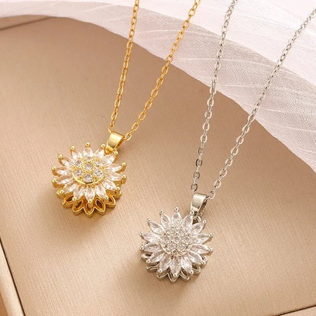 ZAKOL Halskette Edelstahl, Gold, Zirkonia, Kristall, Damen - Bild 1